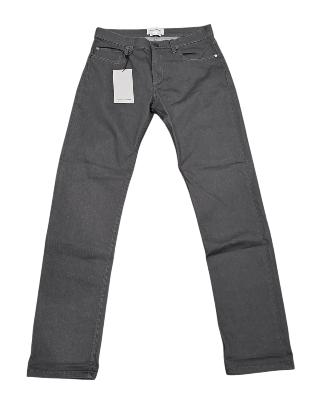 MINISTRY OF SUPPLY MENS CHROMA DENIM PANTS GRAY 32Wx34L